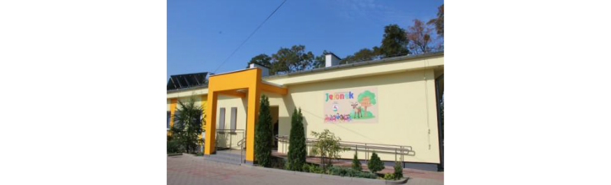 Przedszkole ”Jelonek” po rozbudowie dla wszystkich przedszkolaków Gminy. Kliknięcie w obrazek spowoduje wyświetlenie jego powiększenia