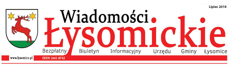 Wiadomości Łysomickie- lipiec 2018 Kliknięcie w obrazek spowoduje wyświetlenie jego powiększenia