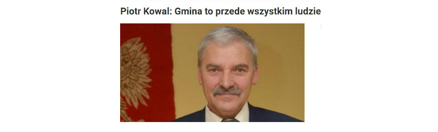 Wywiad z Wójtem Gminy Łysomice- Piotrem Kowalem Kliknięcie w obrazek spowoduje wyświetlenie jego powiększenia