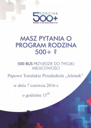 500+ Bus w Gminie Łysomice 