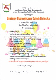 Gminny Ekologiczny Dzień Dziecka  Kliknięcie w obrazek spowoduje wyświetlenie jego powiększenia
