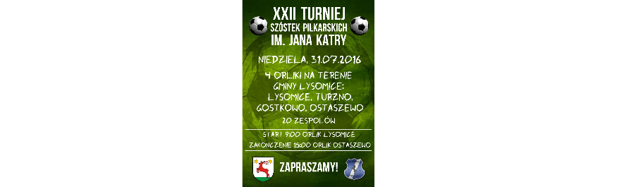 XXII Turniej im. Jana Katry Kliknięcie w obrazek spowoduje wyświetlenie jego powiększenia